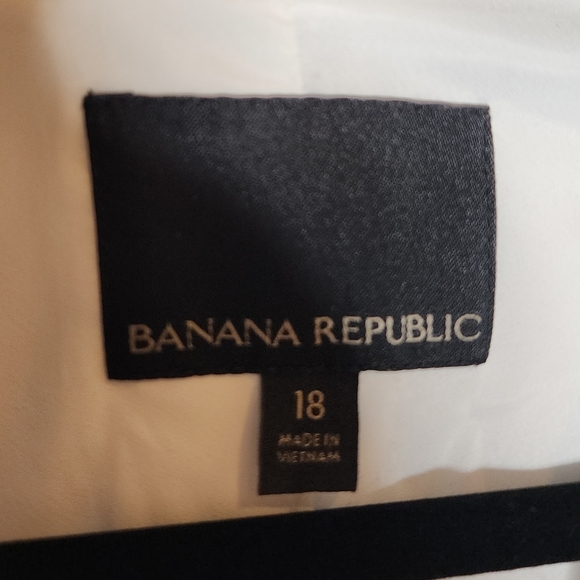 NWT Banana Republic White Single Button Blazer Womens Plus Size 18 - Picture 3 of 15